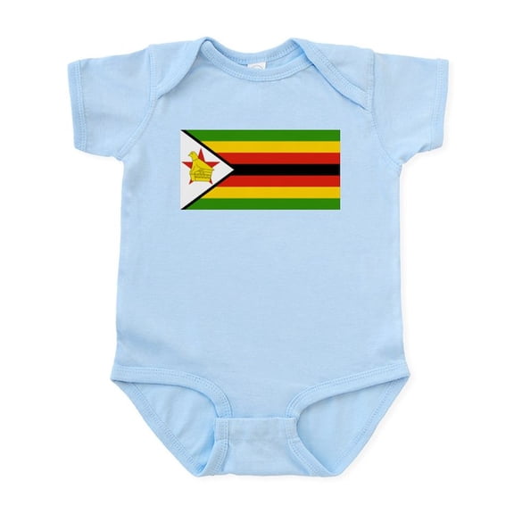 CafePress - Zimbabwe Flag Infant Bodysuit - Baby Light Bodysuit, Size Newborn - 24 Months