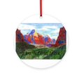 thumbnail image 1 of CafePress - Zion: Down Canyon -  Round Wood Ornament 4", 1 of 2