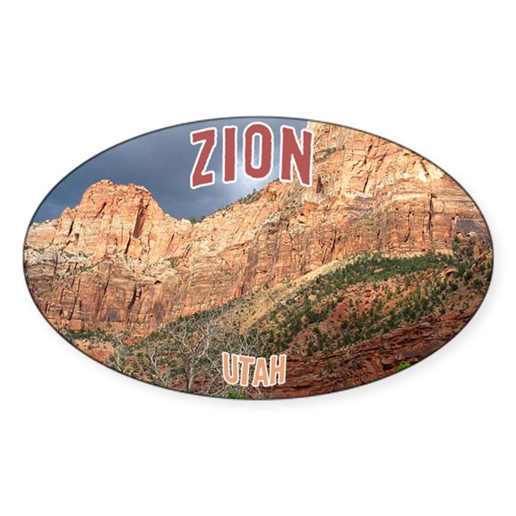 CafePress - Zion National Park Oval Sticker - Sticker (Oval)