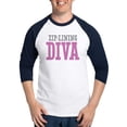 thumbnail image 1 of CafePress - Zip Lining DIVA Baseball Jersey - Cotton Baseball Jersey, 3/4 Raglan Sleeve Shirt, 1 of 4