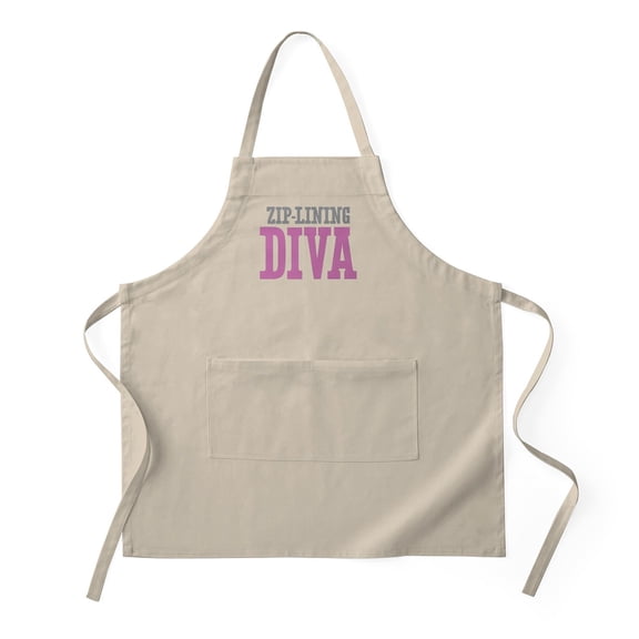 CafePress - Zip Lining DIVA - Kitchen Apron with Pockets, Grilling Apron, Baking Apron