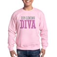 thumbnail image 1 of CafePress - Zip Lining DIVA Sweatshirt - Crew Neck Sweatshirt, 1 of 3