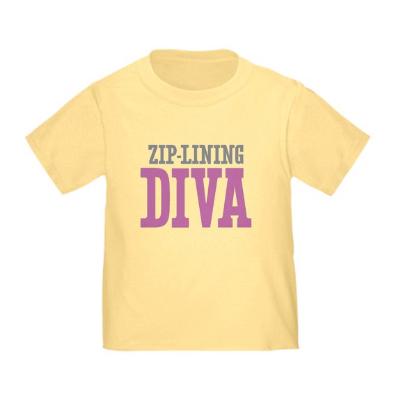 CafePress - Zip Lining DIVA T Shirt - Cute Toddler T-Shirt, 100% Cotton