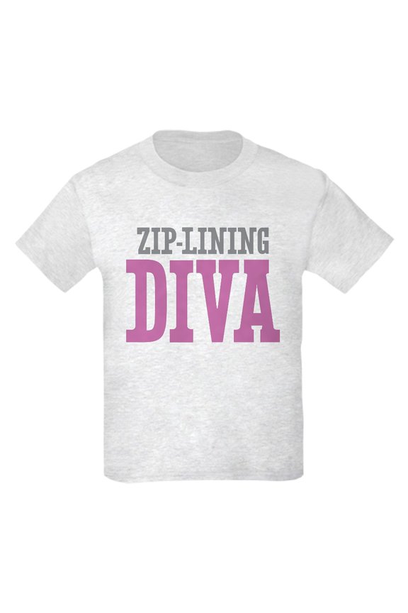 - Zip Lining DIVA T Shirt - Light T-Shirt Kids XS-XL