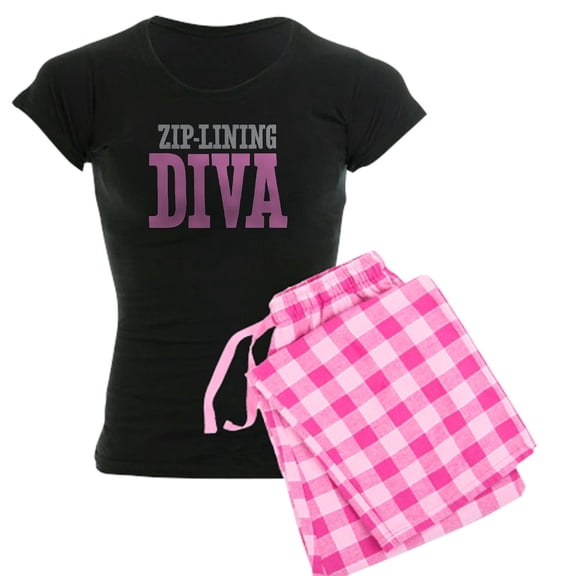 CafePress - Zip Lining DIVA - Women's Dark Pajamas
