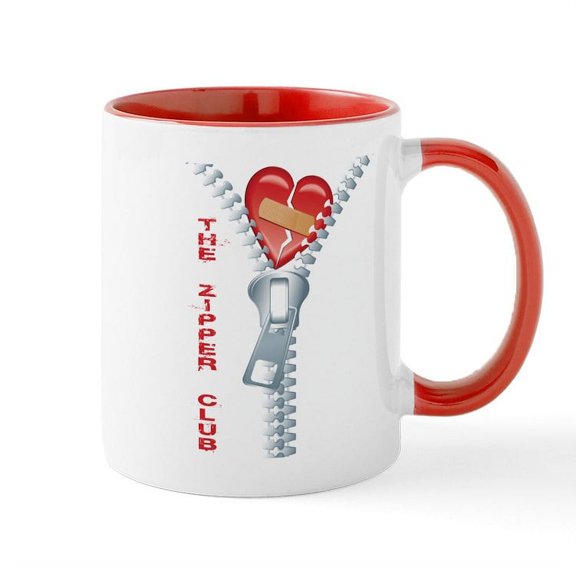 CafePress - Zipper Club Mug - 11 oz Ceramic Mug - Novelty Coffee Tea Cup