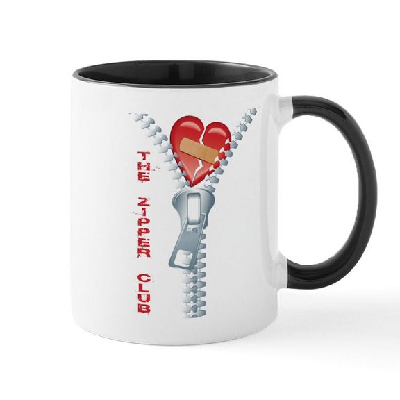 CafePress - Zipper Club Mug - 11 oz Ceramic Mug - Novelty Coffee Tea Cup