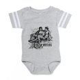 thumbnail image 1 of CafePress - Zodiac Distressed Gemini_Wh - Cute Infant Baby Football Bodysuit, 1 of 3