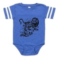 thumbnail image 1 of CafePress - Zodiac Distressed Leo_Wh - Cute Infant Baby Football Bodysuit, 1 of 3
