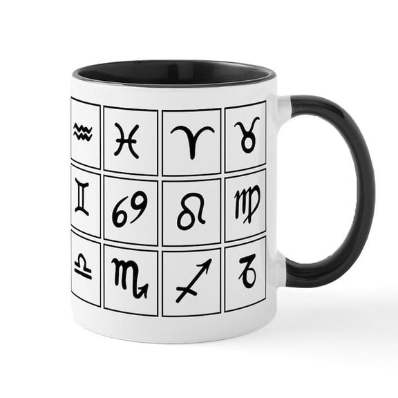 CafePress - Zodiac Signs - 11 oz Ceramic Mug - Novelty Coffee Tea Cup
