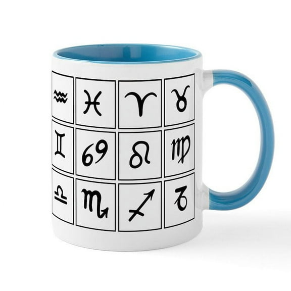 CafePress - Zodiac Signs - 11 oz Ceramic Mug - Novelty Coffee Tea Cup