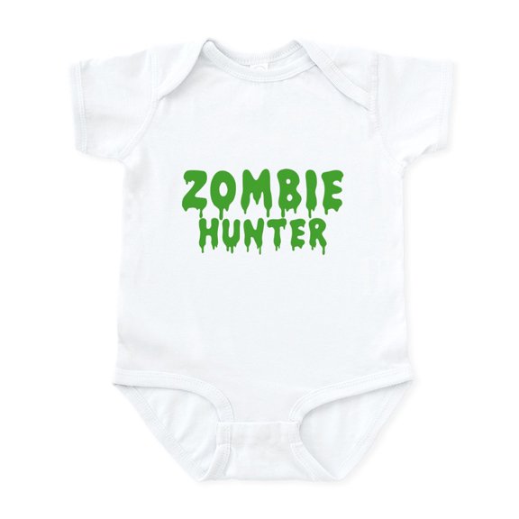 CafePress - Zombie Hunter Infant Bodysuit - Baby Light Bodysuit, Size Newborn - 24 Months