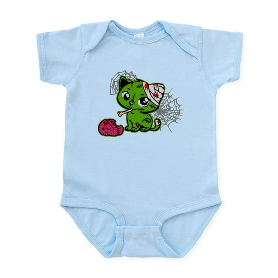 CafePress - Zombie Kitty Infant Bodysuit - Baby Light Bodysuit, Size Newborn - 24 Months