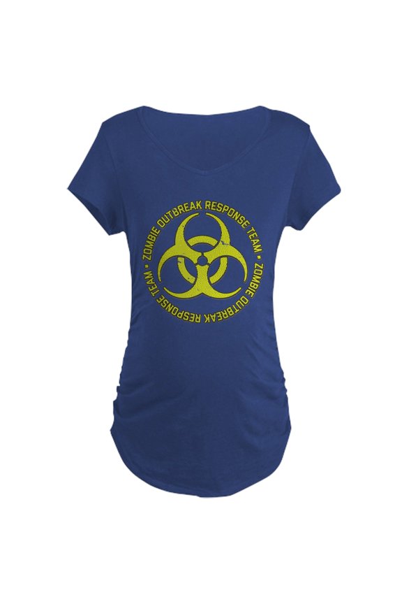 - Zombie Outbreak Response Team Maternity T Shirt - Maternity Dark T-Shirt