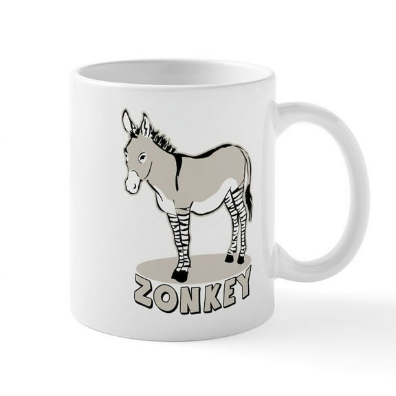 CafePress - Zonkey Mug - 11 oz Ceramic Mug - Novelty Coffee Tea Cup