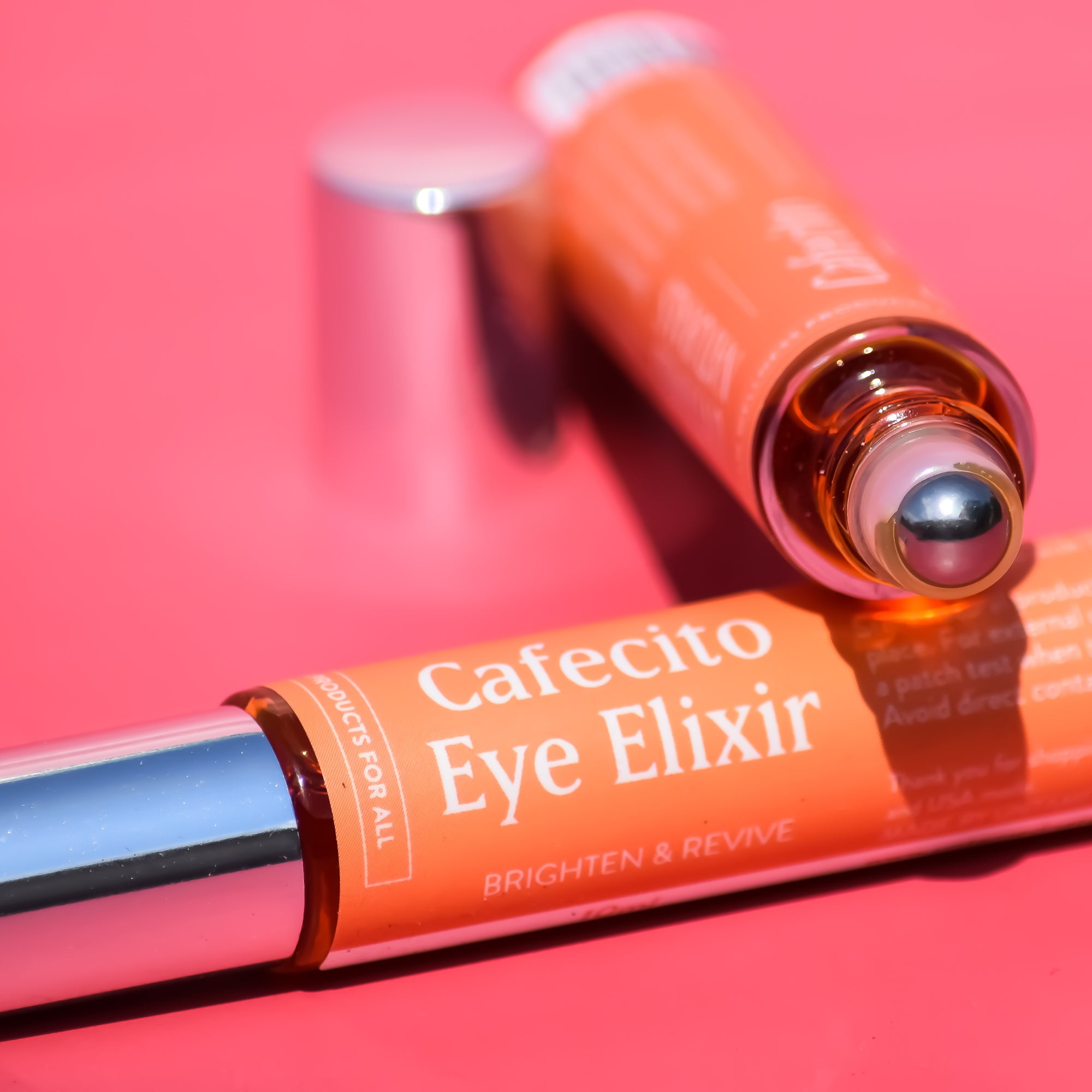 Cafecito Eye Elixir with Caffeine for under eye brightening. Rich in