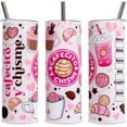 thumbnail image 1 of Cafecito Y Chisme Tumbler Gift, 20oz Cute Pattern Stainless Steel Tumbler with Lid and Straw, Mexican Coffee Mug Gift for Women Mom Daughter Coworker Friends, 1 of 7