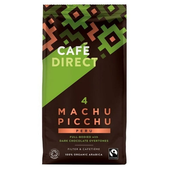 Cafedirect Fairtrade Organic Machu Picchu Peru Ground Coffee 200g