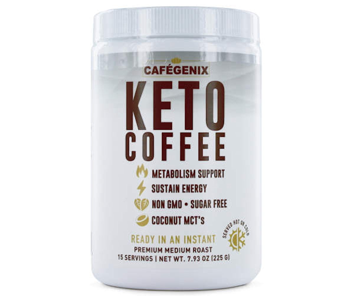 Cafegenix Organic Keto Diet Coffee, Medium Roast, Non GMO, Low