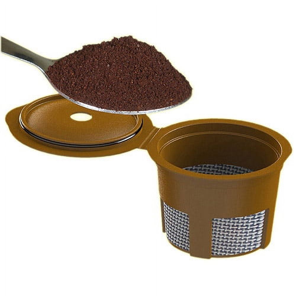 Cafejo Single Cup Ground Coffee Adaptor for Keurig, Black