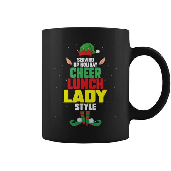 Cafeteria Crew School Worker Lunch Lady Christmas Coffee Mugs