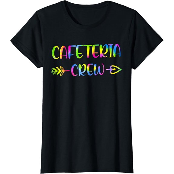 Cafeteria Crew Tie Dye Back to School Cute Lunch Lady Squad T-Shirt
