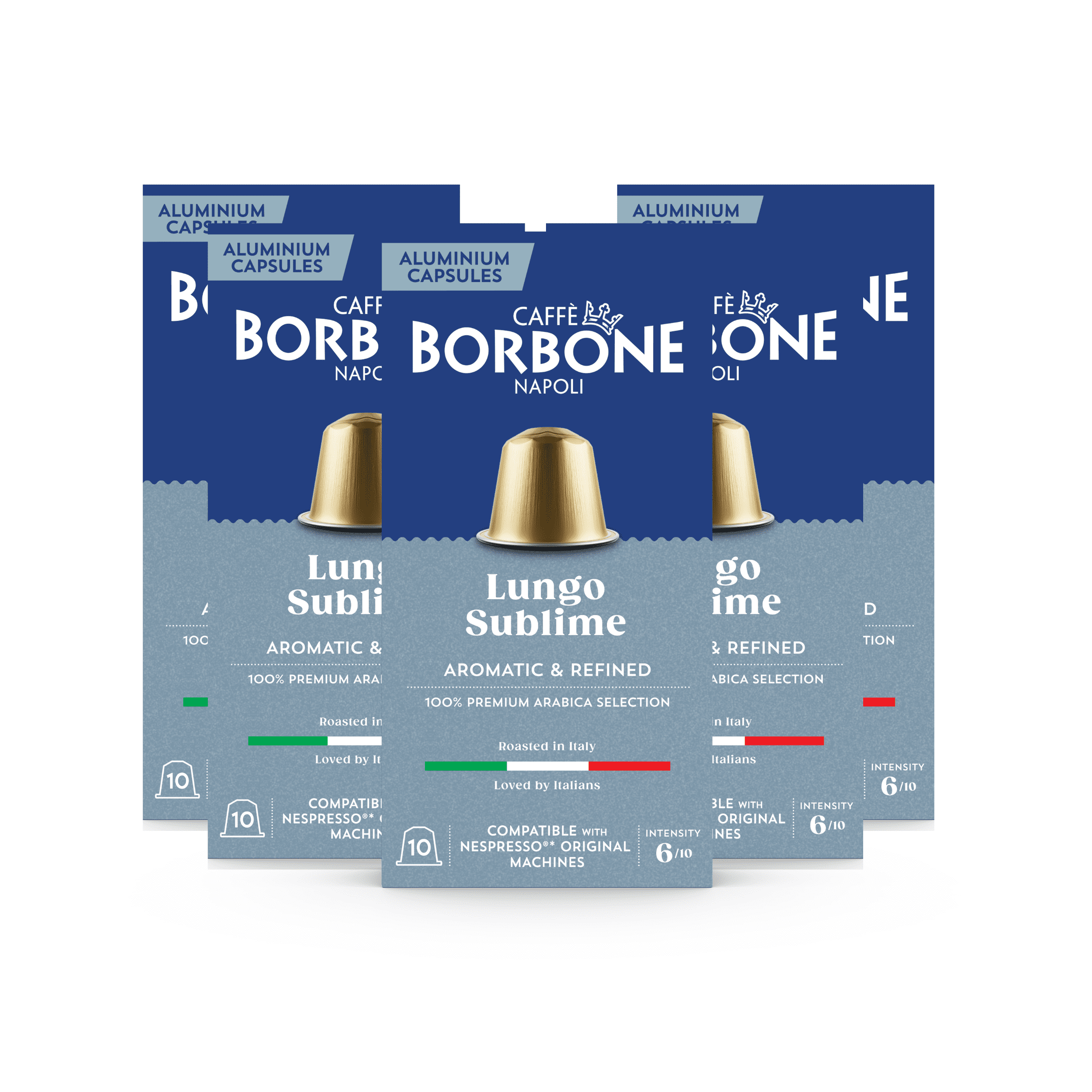 Caffè Borbone 100% Arabica Aluminum Capsules Compatible with Nespresso Original Machines, Medium Roast, 50 Count