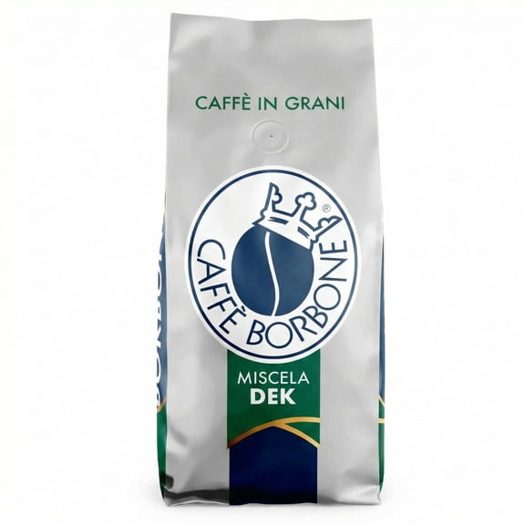 Caffè Borbone Bar Line DEK Blend Decaffeinated Medium-Dark Roast Whole Bean Coffee 2.2 lb Bag