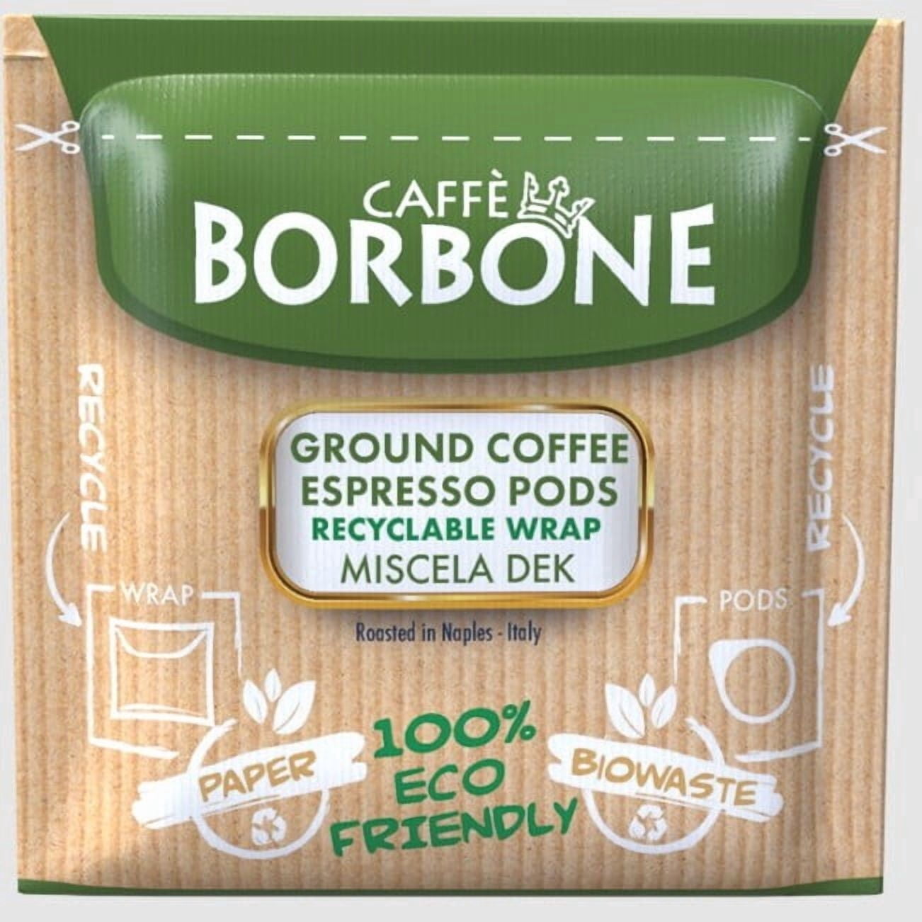 Caffè Borbone DEK Blend Decaffeinated Medium Roast ESE Espresso Paper Pods (150 Count)