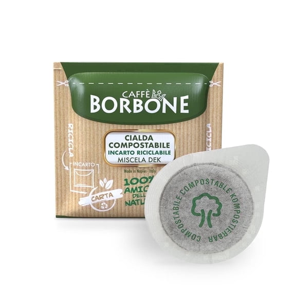 Caff Borbone DEK Blend Decaffeinated Medium Roast ESE Espresso Paper Pods (50 Count)