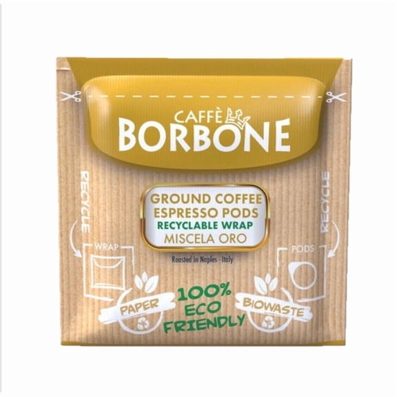 Caff Borbone Espresso Pods Miscela Oro, Dark Roast - ESE Paper Pods, 150 Count