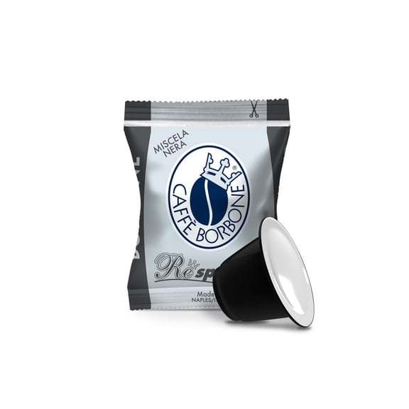 Caff Borbone Miscela Nera, Medium-Dark Roast Respresso Espresso Capsules 100 Capsules