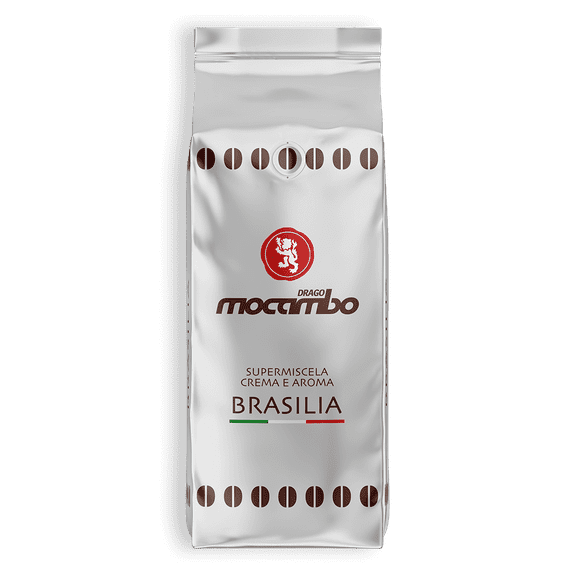 Caff Brassilia, Whole Bean Coffee, Medium Roasted, 2.2 Pound (Pack of 1), 40% Arabica 50% Robusta, Premium Italian Coffee