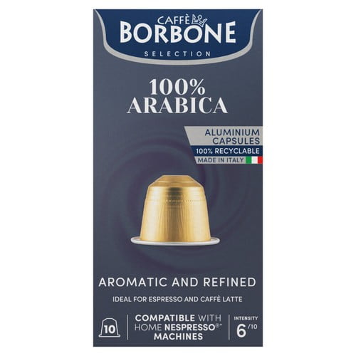 Caffe Borbone 100% Arabica Intensity 6 Nespresso Compatible Capsules, 10 pods per pack, British Import (Pack of 3)