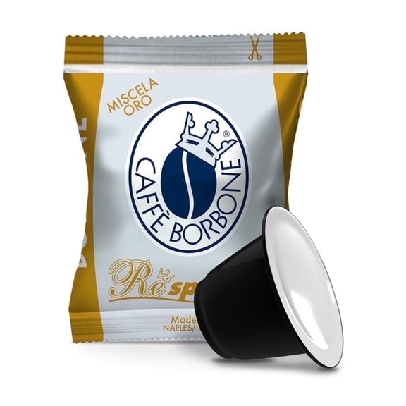 Caffè Borbone Coffee Capsules Compatible with Nespresso Original Machines, Gold Blend, Medium Roast, Sweet and Refined - NOT Compatible with Vertuo - 50 Count