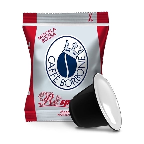 Caffè Borbone Red Blend Medium Roast Coffee Capsules Compatible with Nespresso Original Machines (50 Count)