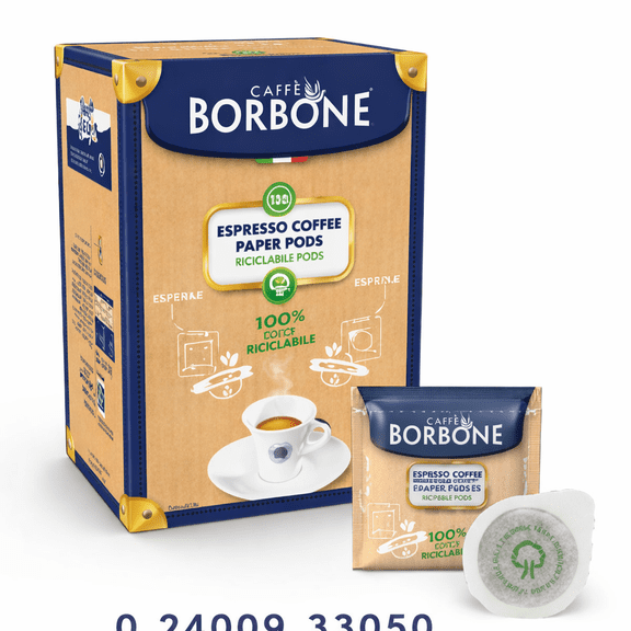 Caffe Borbone Espresso Coffee Pods 150 Count, Italian Espresso Paper Pods ESE Compatible