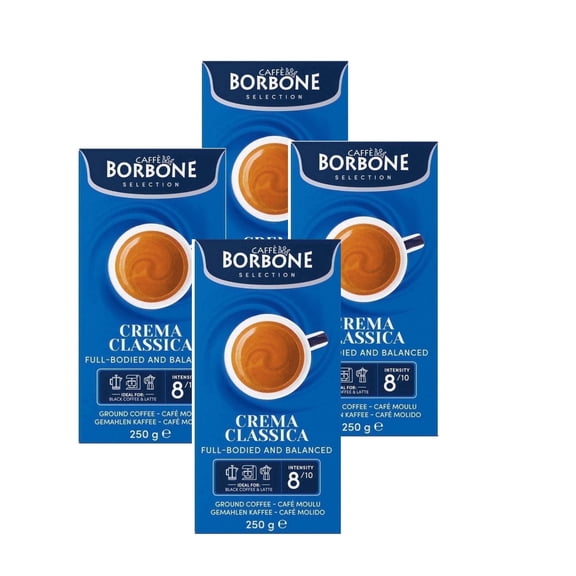 Caffè Borbone Crema Classica, Medium Roast, Ground Coffee - 8.8 ounce (pack of 4)