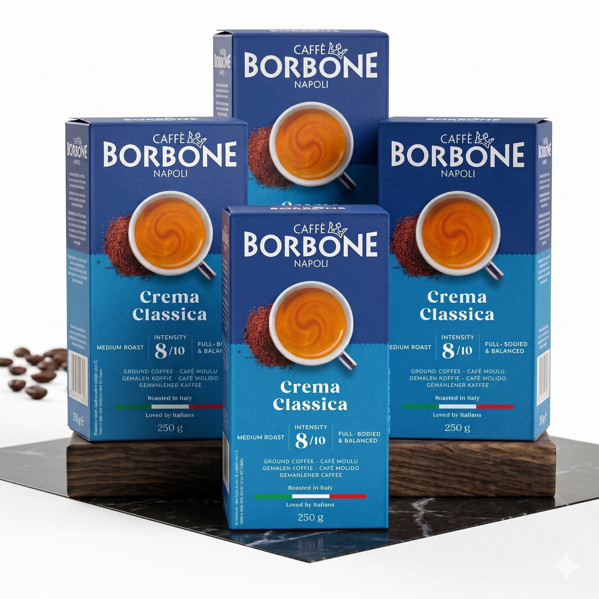 Caffè Borbone Crema Classica, Medium Roast, Ground Coffee - 8.8 ounce (pack of 4)
