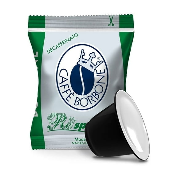 Caffè Borbone DEK Blend Decaffeinated Espresso Pods, Medium Roast, Decaf Espresso, Compatible with Nespresso Original Machines, 100 Count