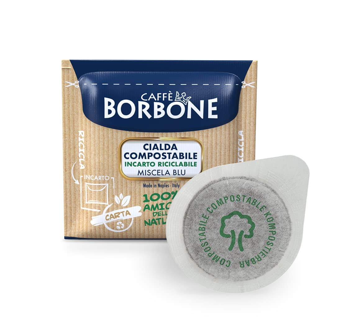 Caffe Borbone Single Serve Espresso Paper Coffee Pods Blue Blend
