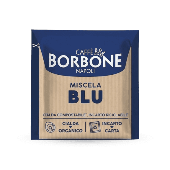 Caff Borbone Blue Blend Medium Roast Single Serve ESE Espresso Paper Pods (50 Count)