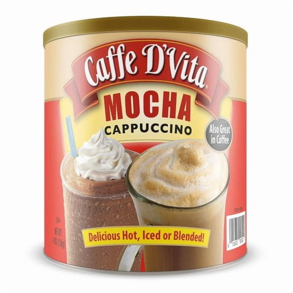 Caffe DVita Mocha Cappuccino 4 lb can (64 oz)