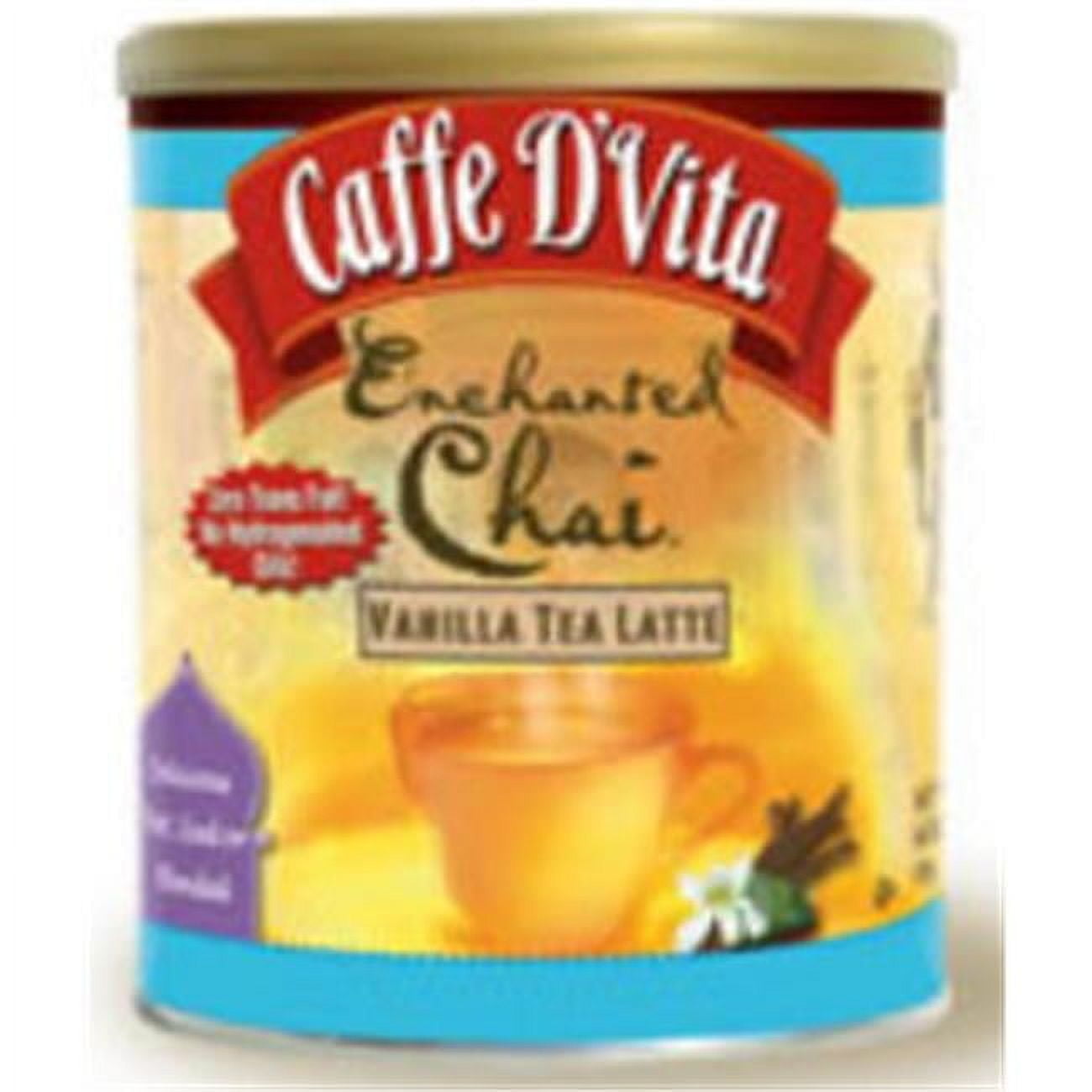 Caffe DVita Enchanted Instant Spiced Chai Vanilla Tea Latte Mix, 6