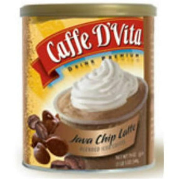 Caffe DVita  Java Chip Latte Blended Iced Coffee 6 1lb canisters