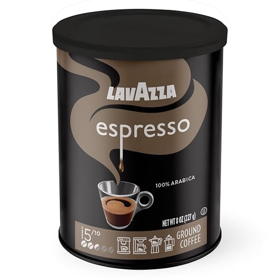 Caffe Espresso Ground Coffee Blend, Medium Roast, 8 oz