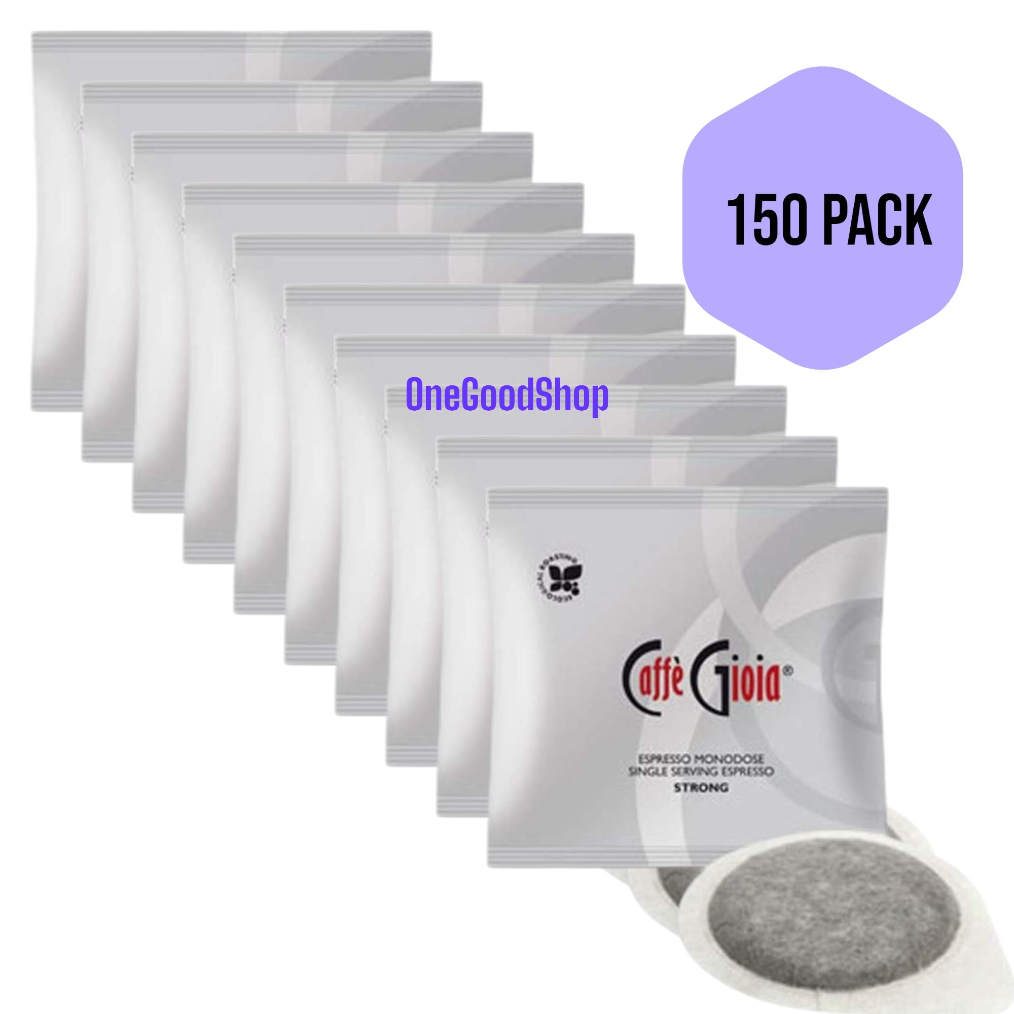Caffe’ Gioia “ Strong” ESE Espresso Pods 150 Pod Case