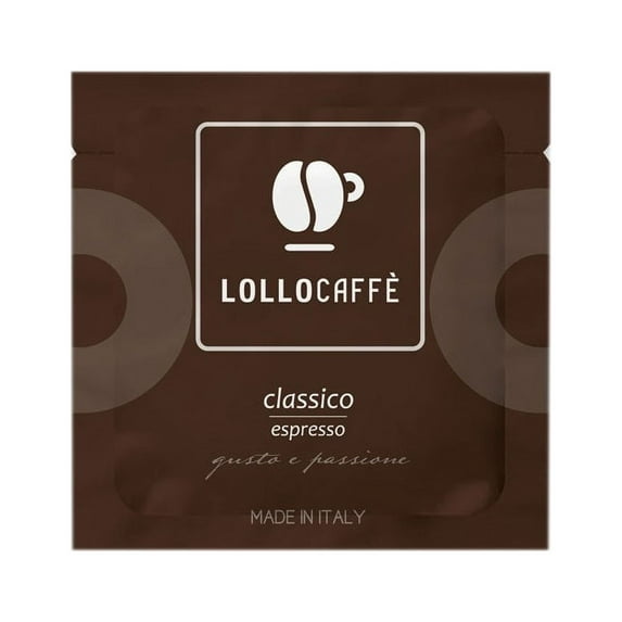 Caffe Lollo ESE (Easy Serve Espresso) Classico Italian Coffee Pods in Filter Paper - 44mm, 150 Pods