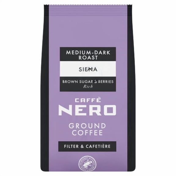 Caffe Nero Siena Ground Coffee 200g, British Import (Pack of 2)