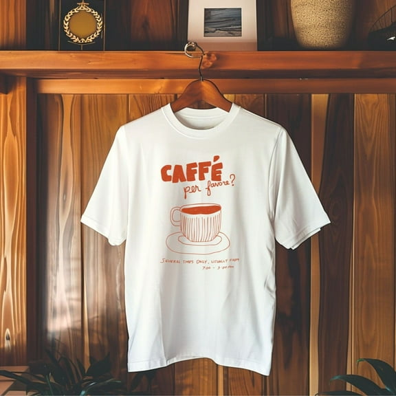 Caffe Per Favore Doodle Shirt, Retro Italy Coffee Shirt, Espresso Club Shirt, Italy Coffee Mug, Capri Espresso Club